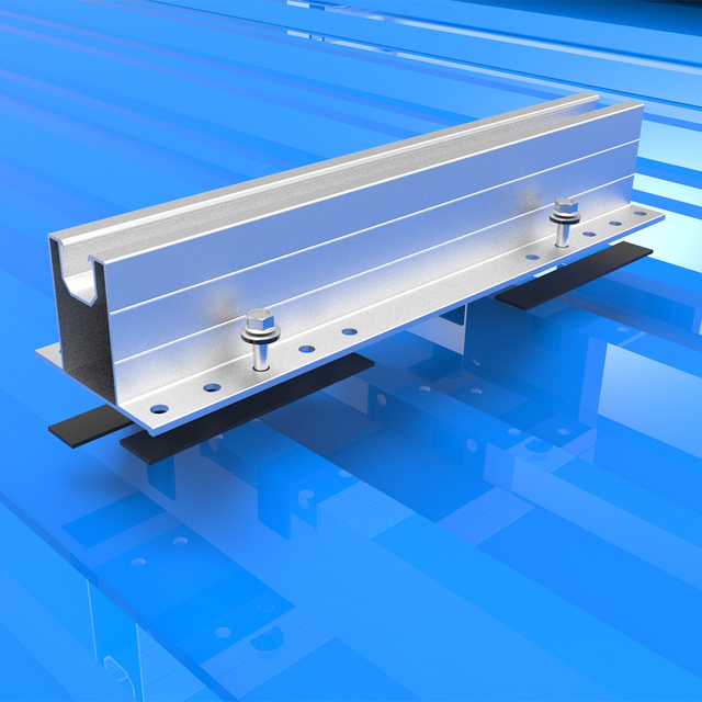 Aluminiowy Mini Rail Solar Panelu Słonecznie Zestaw Wspornikowy zestaw do metalowego systemu montażu dachu System konstrukcji