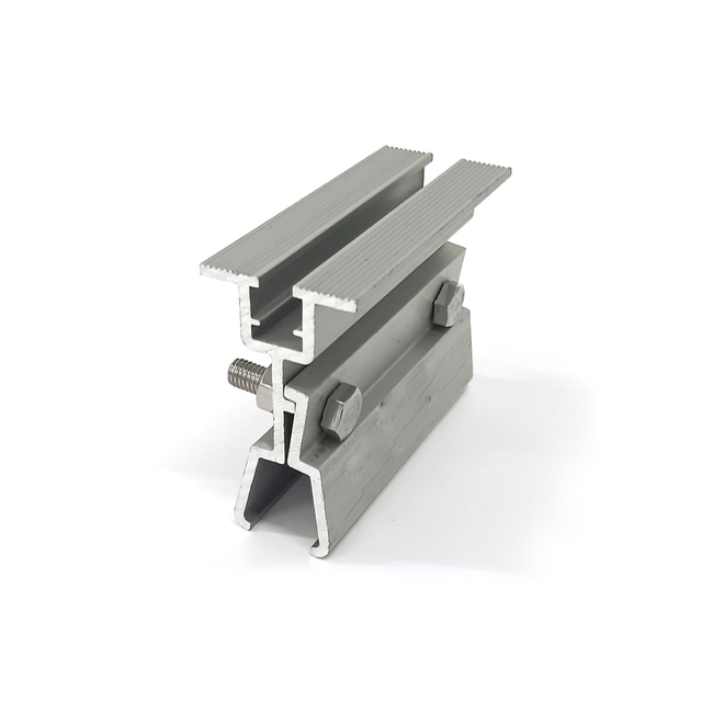 Aluminiowe zaciski mocujące do paneli słonecznych Zacisk solarny do metalowego systemu montażu na dachu