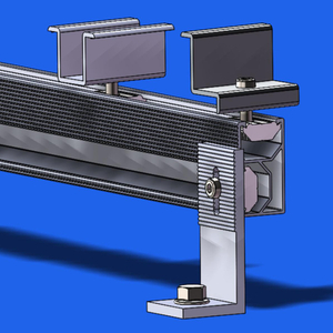 Panel słoneczny L stopy montażowe Systemy mocowania dachu metalowego dachu