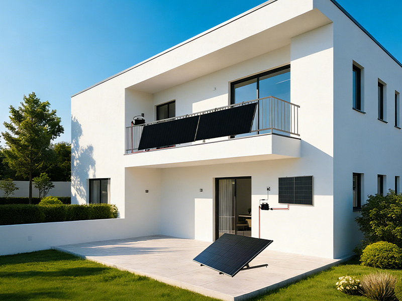 Balkonowe systemy montażu solarnego typu „plug and play” do zastosowań on-grid