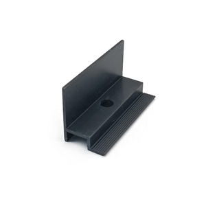 Dostosowany panel słoneczny aluminiowy czarny zacisk zacisk końcowy dla systemu montażu słonecznego