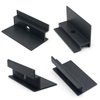 Dostosowany panel słoneczny aluminiowy czarny zacisk zacisk końcowy dla systemu montażu słonecznego