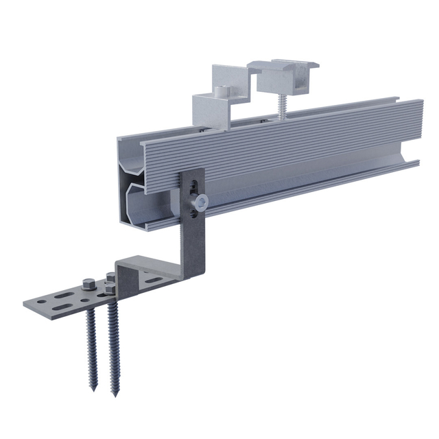 System panelu słonecznego Wsporniki montażowe dachu stałe haczyka do konstrukcji montażu dachu solarnego