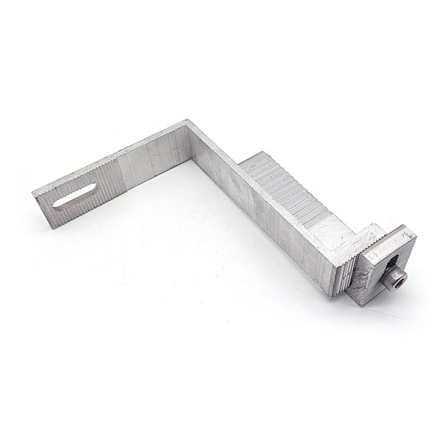 Gorąco sprzedający się hak dachowy z aluminium do paneli słonecznych. Regulowany system mocowania wspornika aluminiowego. Hak dachowy do paneli słonecznych