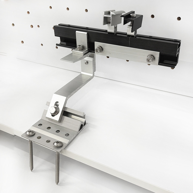 Aluminiowy wspornik solarny zacisk szyny do systemu montażu dachu słonecznego