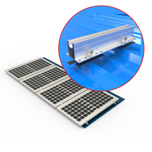 Aluminiowy Mini Rail Solar Panelu Słonecznie Zestaw Wspornikowy zestaw do metalowego systemu montażu dachu System konstrukcji