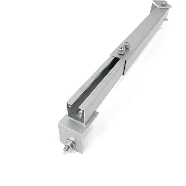 Zestaw aluminiowych wsporników do montażu uchylnego do montażu na panelu słonecznym, regulowana noga do montażu na płasko